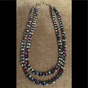 NEW - J. Crew Multi-Colored Layered Chain Necklace